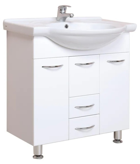 Тумба под раковину Onika Моника 75 белый  107501 - 0