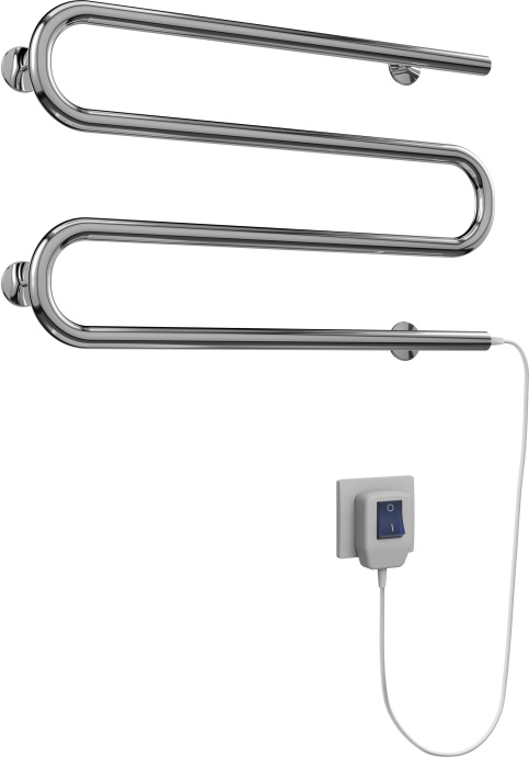 Электрический полотенцесушитель Terminus M-образный 600x350 Хром 4620768883927 - 2