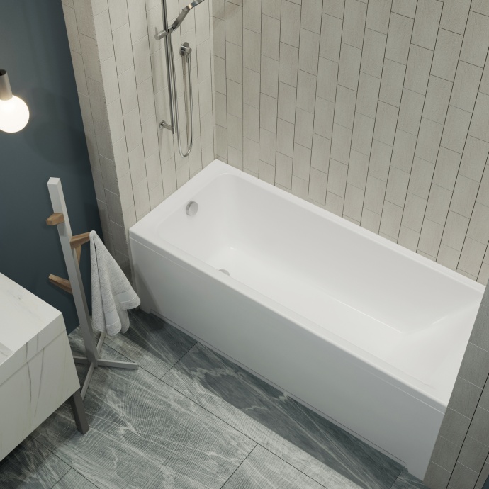 Акриловая ванна DIWO Переславль 150x70 прямоугольная, белая, российская, пристенная, с каркасом 568498 - 9