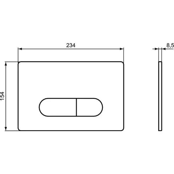 Клавиша смыва Ideal Standard Oleas белый R0117AC - 2