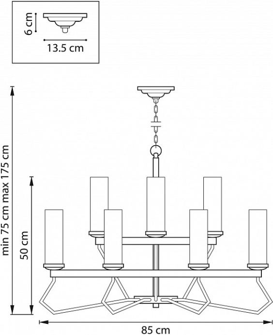 Подвесная люстра Lightstar Flume 723125 - 2