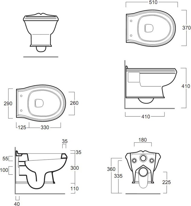 Унитаз подвесной Simas Arcade с крышкой, белый (AR841) - 8