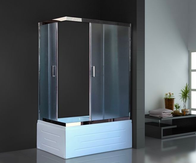 Душевой уголок Royal Bath 120х80 хром стекло матовое RB8120BP-C-CH-R - 1