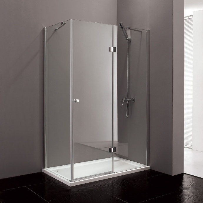 Душевой уголок Cezares Verona 90х80 хром стекло прозрачное VERONA-W-AH-1-90/80-C-Cr - 0