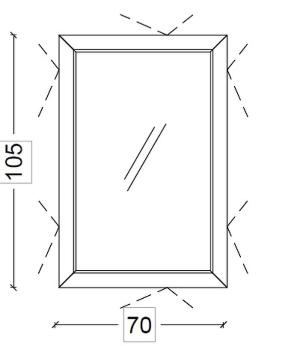 Зеркало с подсветкой Armadi Art Dolce 105х70 белый 567-W - 4