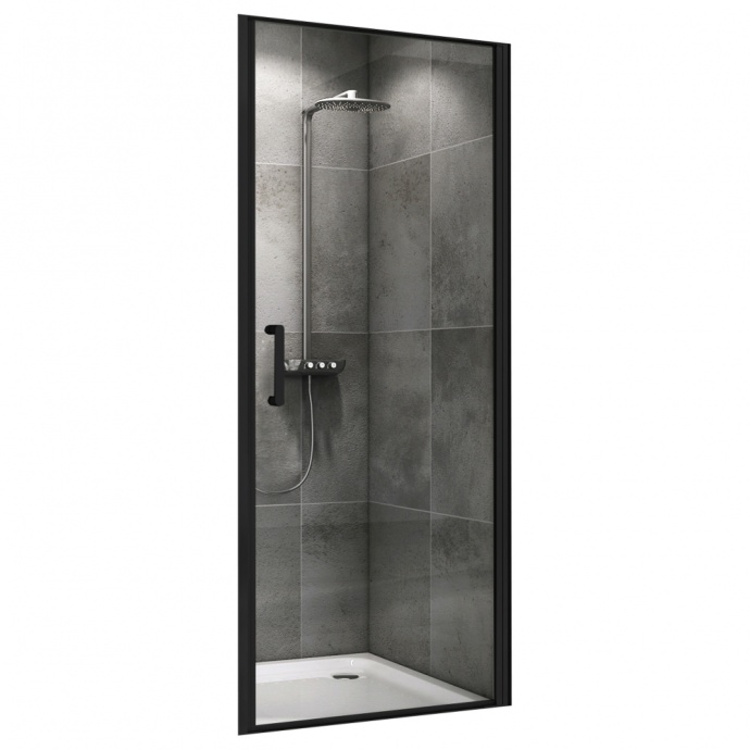 Душевая дверь Abber Sonnenstrand 100 профиль черный  AG04100B - 0