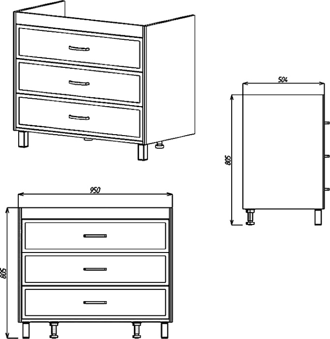 Тумба с раковиной STWORKI Хальмстад 100 белая 505730 - 6