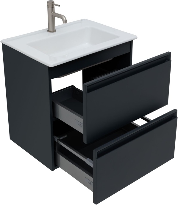 Тумба с раковиной Allen Brau Eclipse 60 черный матовый 1.E1001.AM - 5