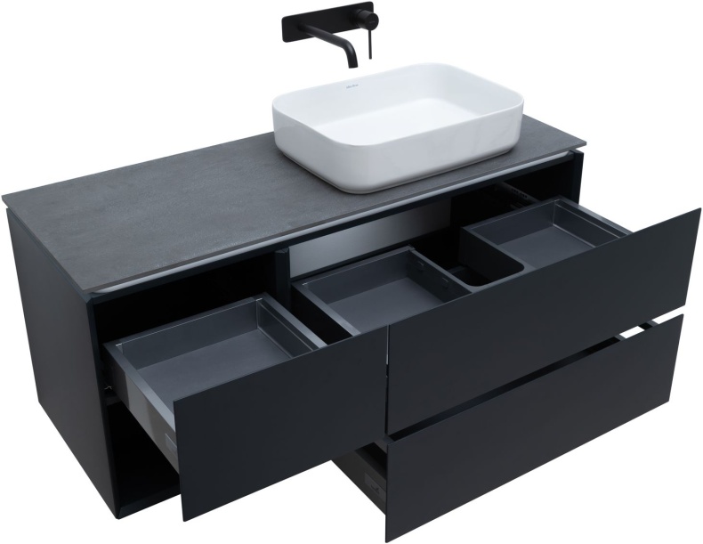 Тумба под раковину Allen Brau Infinity 120 R черный матовый 1.21007.AM - 6
