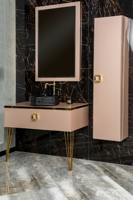 Тумба под раковину Armadi Art Lucido 100 розовый 770-100-Rose - 5