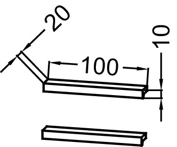 EB1579-F30 ручки для пенала VIVIENNE 2 штуки /10/ (сатиновый лак, белый) - 1
