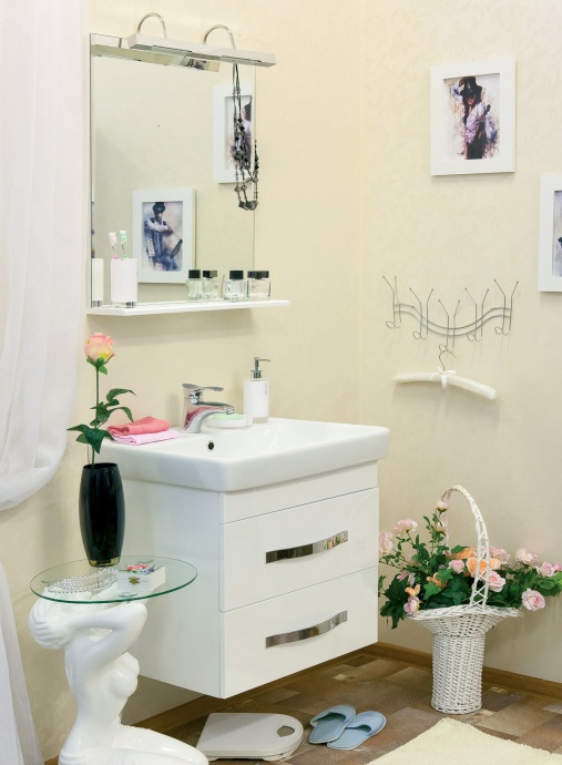 Тумба с раковиной Sanflor Одри 80 подвесная - 1