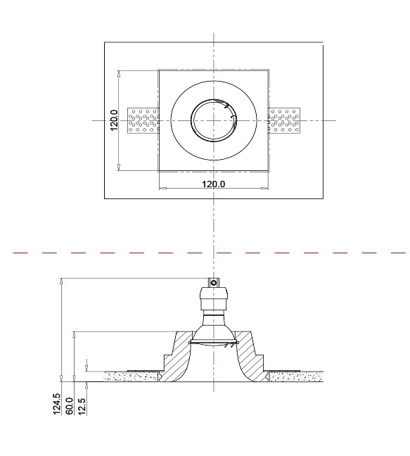 Встраиваемый светильник Maytoni Gyps DL001-1-01-W - 1