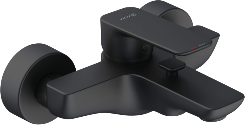 Смеситель для ванны с душем Kludi Pure&Style 406813975 черный матовый - 0