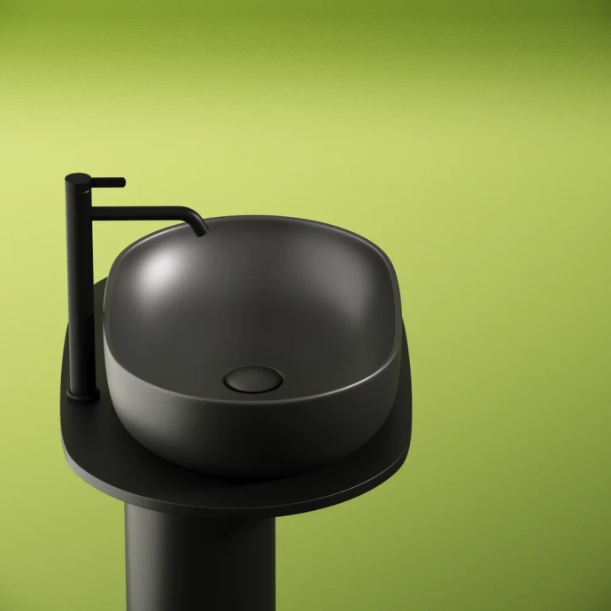 Раковина накладная Ceramica Nova Element 60х41.5 черный-матовый CN6047MDH - 2