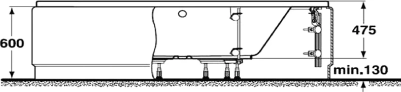 Ножки для ванны Ideal Standard хром B156467 - 3
