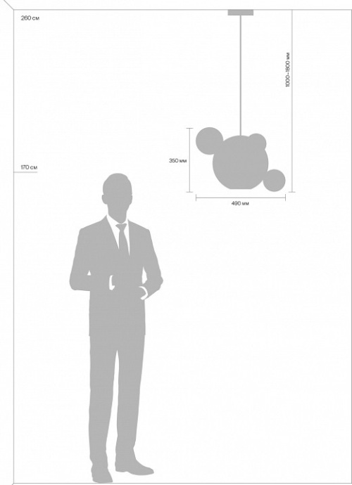 Подвесной светодиодный светильник Freya Amoris FR5128PL-L10BS1 - 3