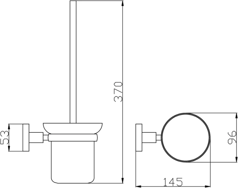 Ершик для унитаза Rav Slezak Colorado хром COA0500 - 1
