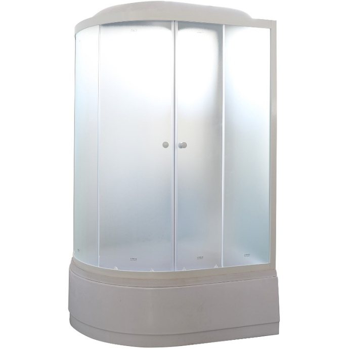 Душевая кабина Parly Tomorrow 120х80 белая правая стекло матовое EF1221R - 0