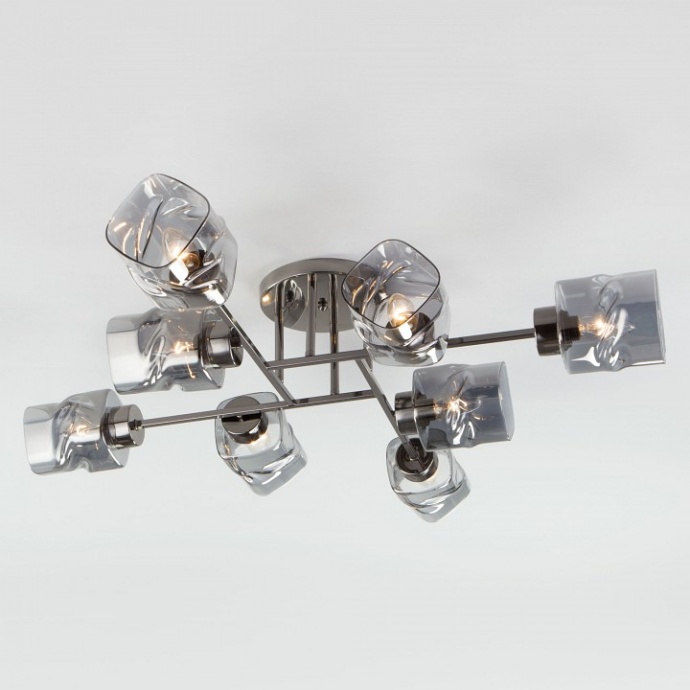 Потолочная люстра Eurosvet Hilari 30165/8 черный жемчуг - 0