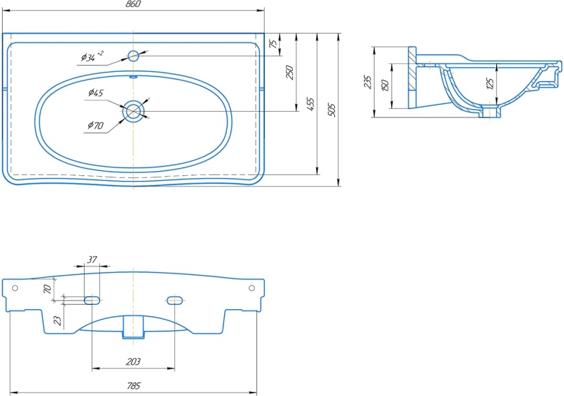 Тумба с раковиной STWORKI Вестерос 85 бежевая 415160 - 5