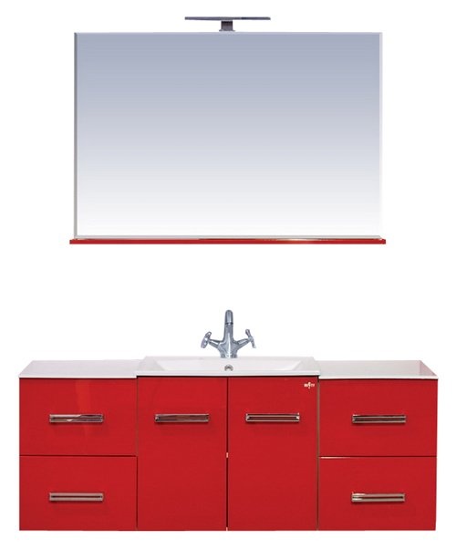 Мебель для ванной Misty Атланта красная Л-Атл01060-04ПрПо - 3