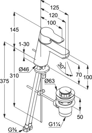 Душевой комплект Kludi Pure&Easy 376850565 - 4