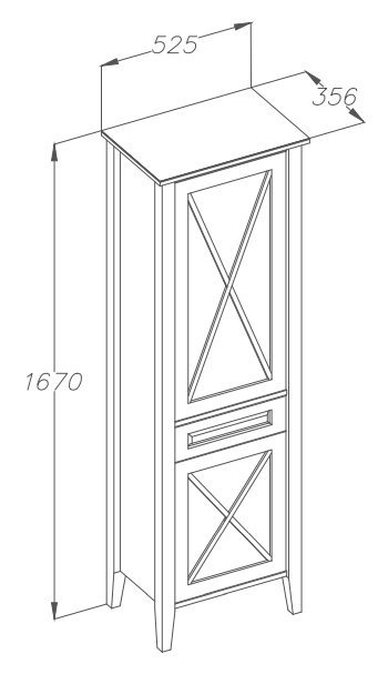 Комплект мебели Opadiris Палермо 100 белый матовый - 11