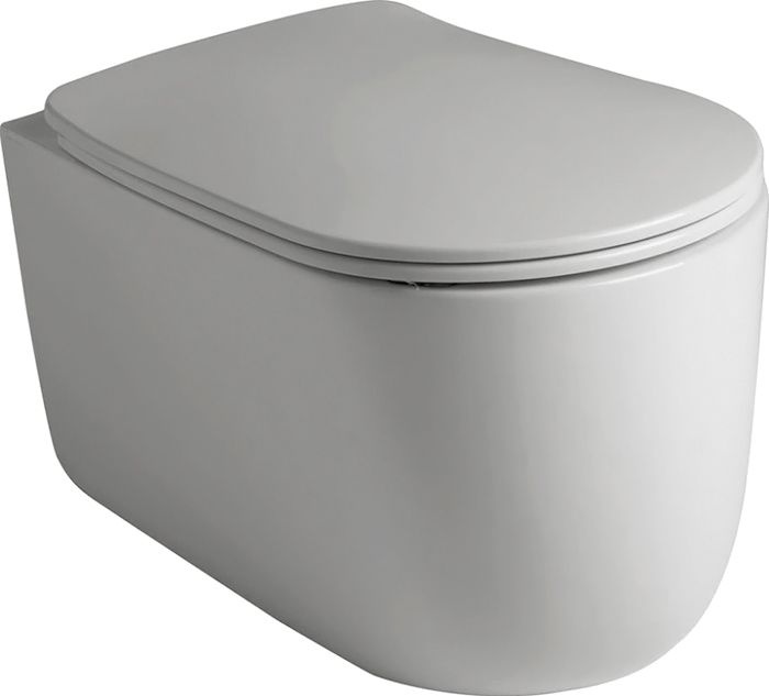 Унитаз подвесной Kerasan Nolita серый матовый  531459 - 0