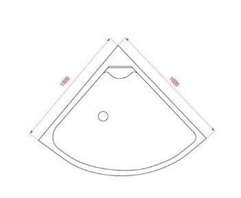 Душевой уголок Arcus  100 см  AS-302-10 - 1