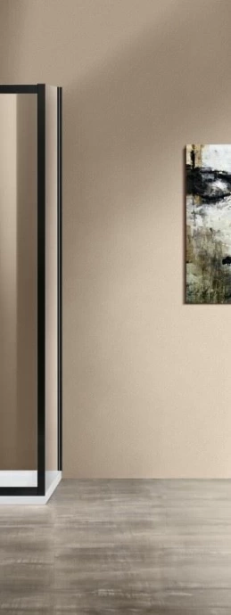 Боковая стенка Vincea Garda 90х190 профиль сталь стекло прозрачное VSG-1G900CLGM - 0