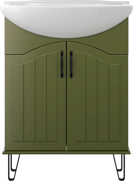 Тумба с раковиной DIWO Сочи 65 зеленая 564065 - 4