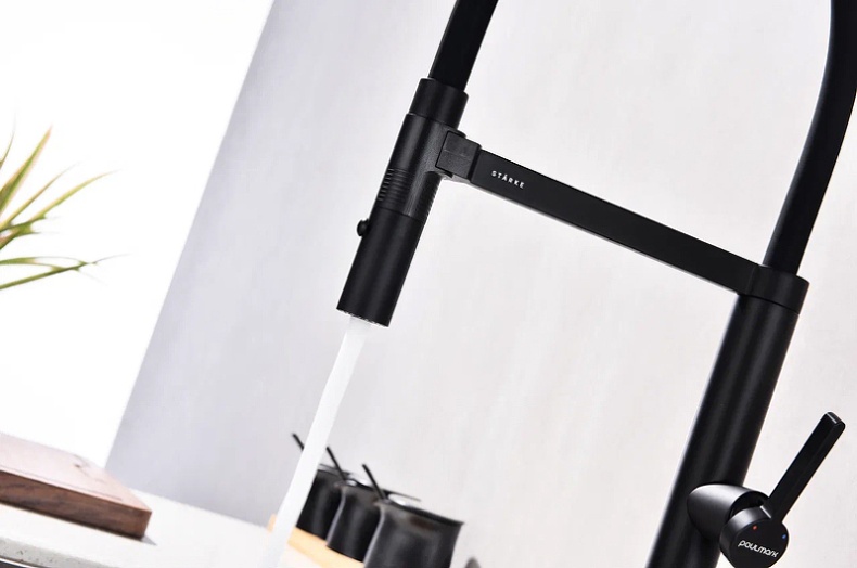 Смеситель для кухни Paulmark Leader черный матовый Le214101-401 - 7