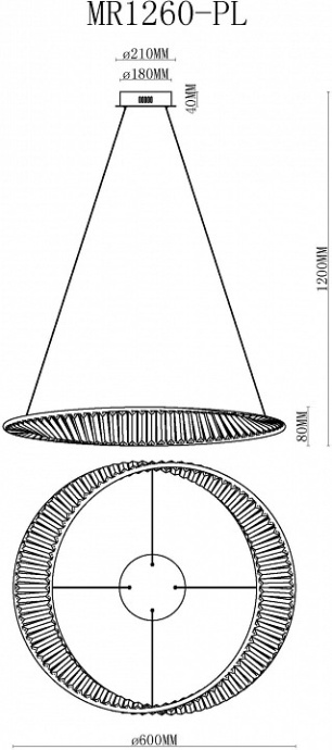 Подвесной светильник MyFar Ricky MR1260-PL - 3