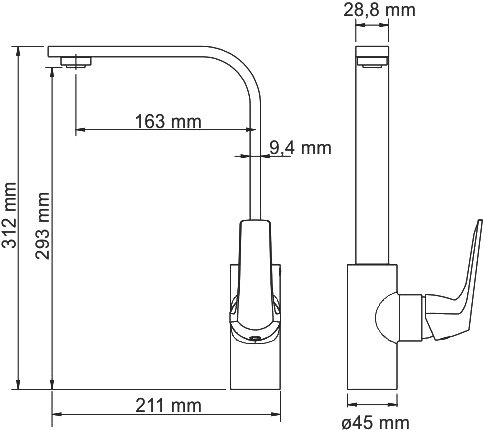 Смеситель Wasserkraft Neime 1907 для кухонной мойки - 3