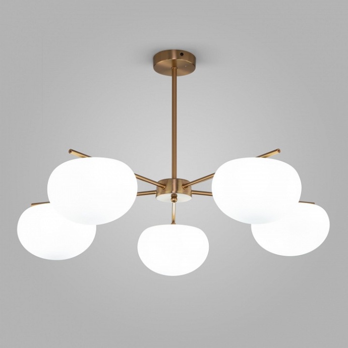 Люстра на штанге Eurosvet Like 30190/5 латунь - 0