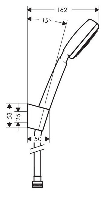 Душевая лейка Hansgrohe  10 см  26664400 - 1