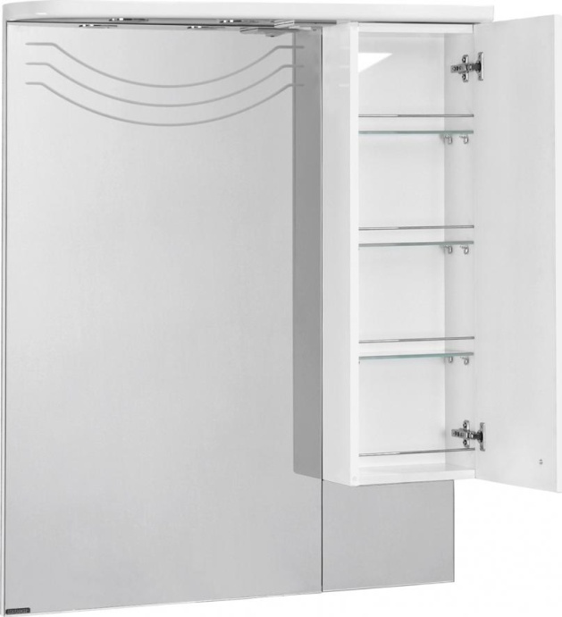 Зеркало-шкаф Aquaton Домус 95 R с подсветкой белый 1A001002DO01R - 1