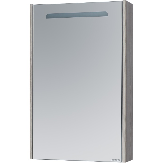 Зеркало-шкаф Aquaton Сильва 50 с подсветкой светлое дерево 1A215502SIW6L - 0
