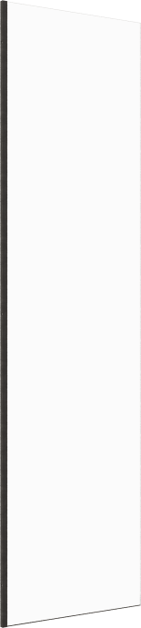 Шторка на ванну DIWO Ростов 4GW015 неподвижная, 40x150, черная матовая - 8