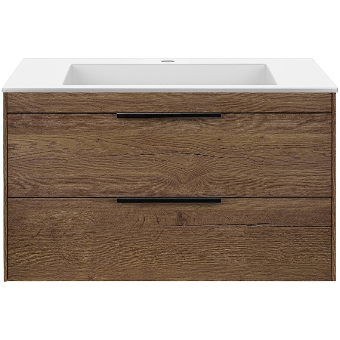 Тумба под раковину Vincea Chiara 80 темное дерево VMC-2C2800TO - 0