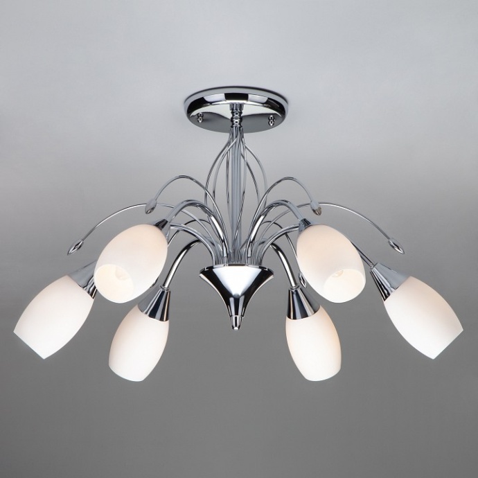 Люстра на штанге Eurosvet Ginevra 22080/6 хром - 0