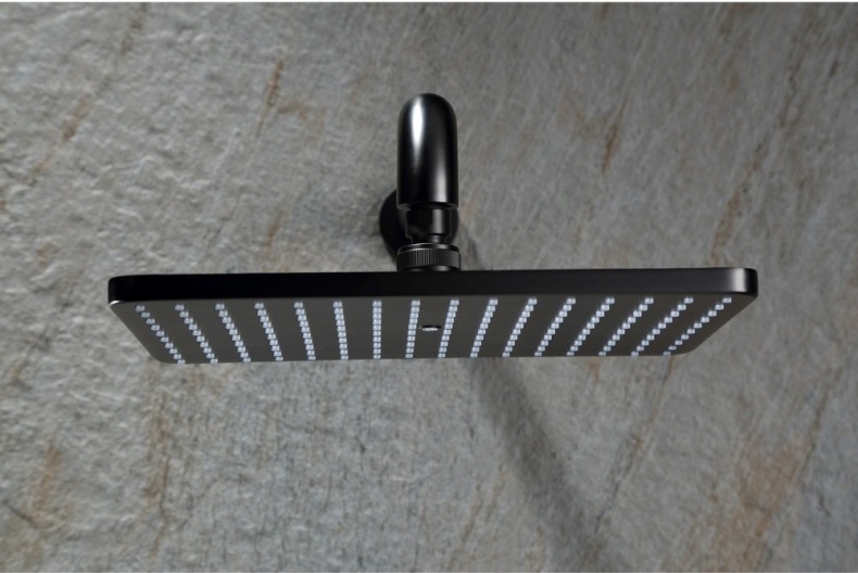 Душевой комплект встраиваемый Black&White Universell черный 7567GCs - 2