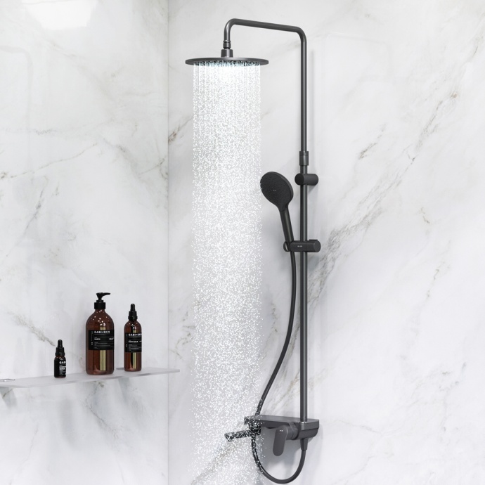 Душевая стойка AM.PM Like F0780722 черная - 2