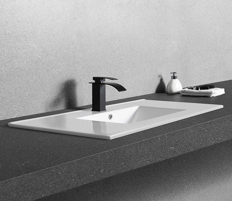 Раковина встраиваемая CeramaLux N 81 см белый  YJ-803-80 - 3