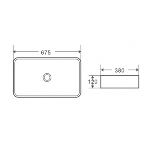 Раковина накладная Weltwasser WW ELBACH 2250 MB 67.5 матовый черный  10000004557 - 1