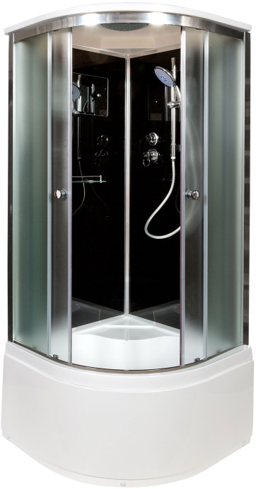 Душевая кабина Deto B 100х100  B10SBLACK - 1