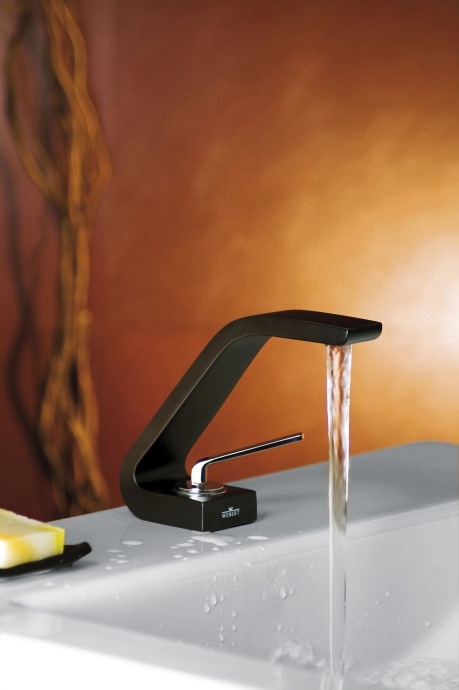 Смеситель для раковины Webert Wolo, черный  WO830102564 - 1