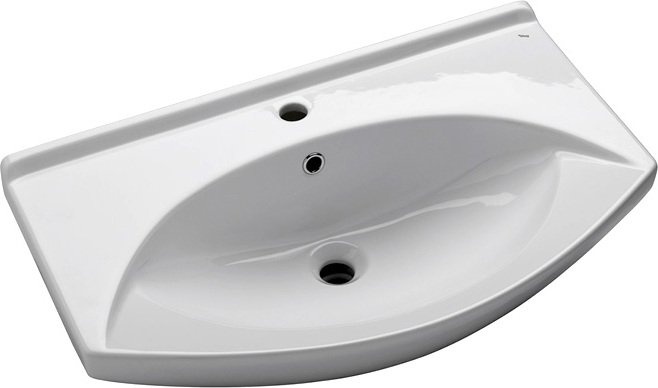 Тумба с раковиной Misty Орхидея 75 белая эмаль - 4