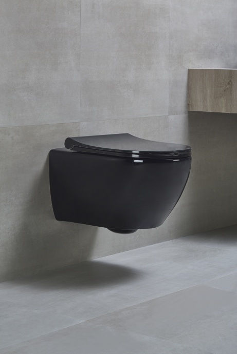 Унитаз подвесной beWash Bogen 88303606 с сиденьем микролифт, с функцией биде, черный - 1